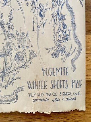 Pictorial Yosemite Winter Sports Map (1945)