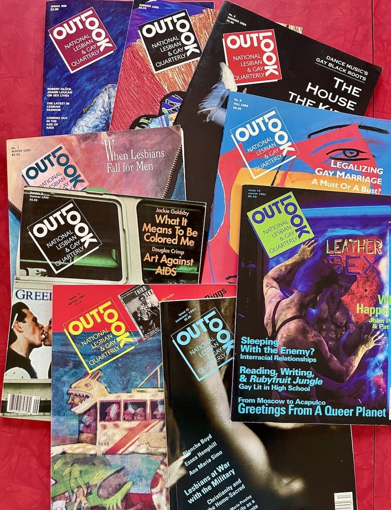 Item #2215 Out/Look: National Gay & Lesbian Quarterly; 9 Early Issues (1988-1992). Peter Babock, Debra et. al Chasnoff.