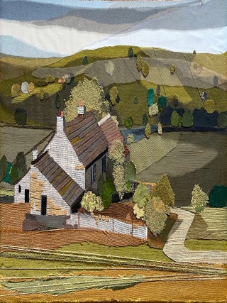 Original Janet Rawlins Textile Collage