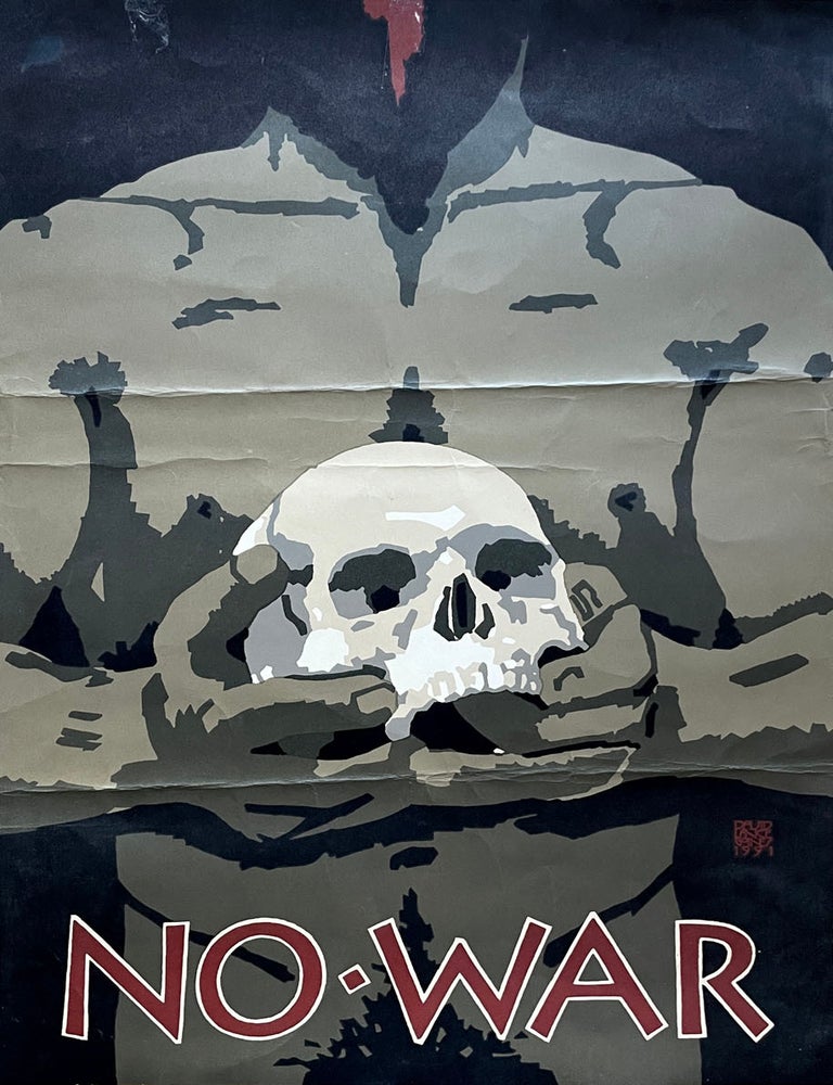 Item #2246 No War: Original David Lance Goines Gulf War Protest Poster (1991). David Lance Goines.