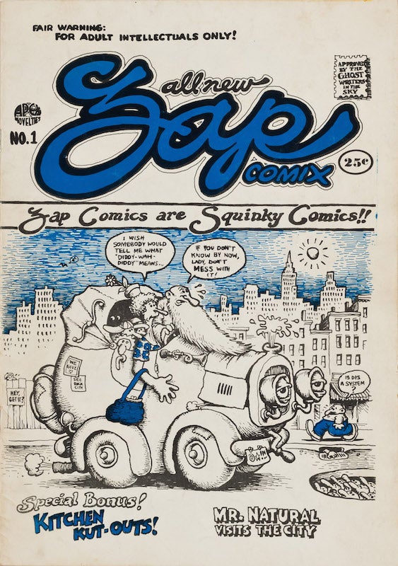 Item #48 Zap Comix No. 1; with a Front Cover misprint. R. Crumb.