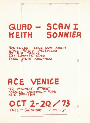 Item #485 Keith Sonnier: Quad-Scan I