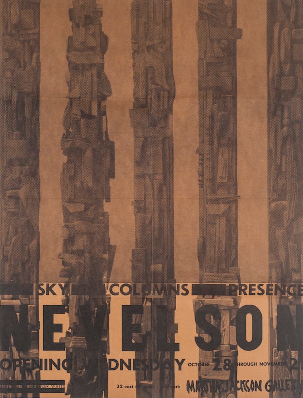 Item #497 Louise Nevelson: Sky Columns Presence. Louise Nevelson.