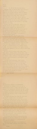 Item #51 Walter Gropius: New York Times / AP Wire Service Teleprinter Printout