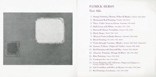 Patrick Heron: Bertha Schaefer Gallery