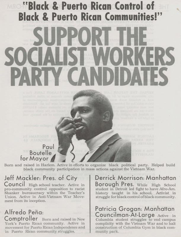 Item #682 Socialist Workers Party: Candidates and Platform