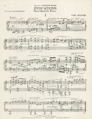 Carl Ruggles: Evocations, and Angels