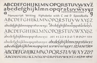 Speedball Lettering Charts Nos. 1 & 6