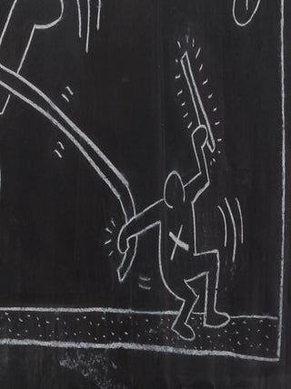 Original Keith Haring Free South Africa Subway Drawing