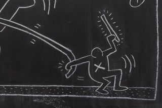 Original Keith Haring Free South Africa Subway Drawing