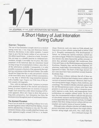 1/1: The Quarterly Journal of the Just Intonation Network [Set of 20 Issues]
